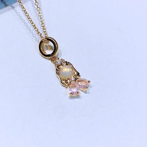 316L stainless steel chain cute Fairy tale princess pendant necklace