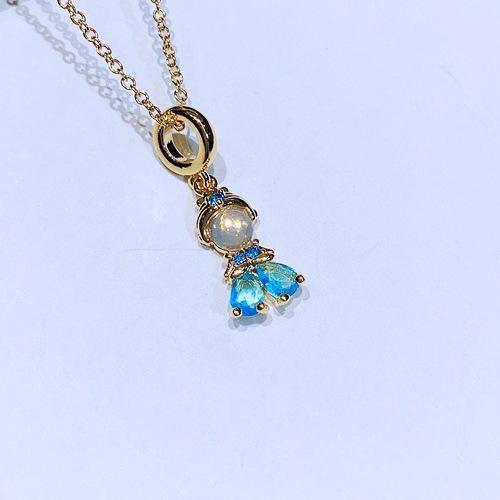 316L stainless steel chain cute Fairy tale princess pendant necklace