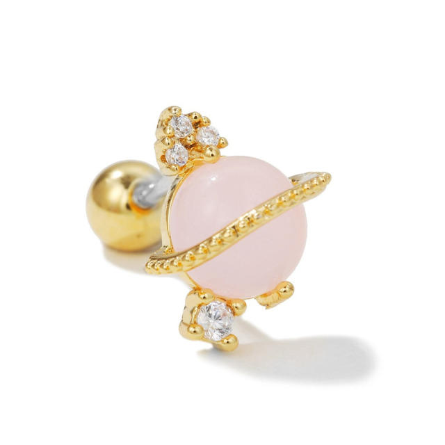 Y2K pink color sweet piercing earring cartilage earrings
