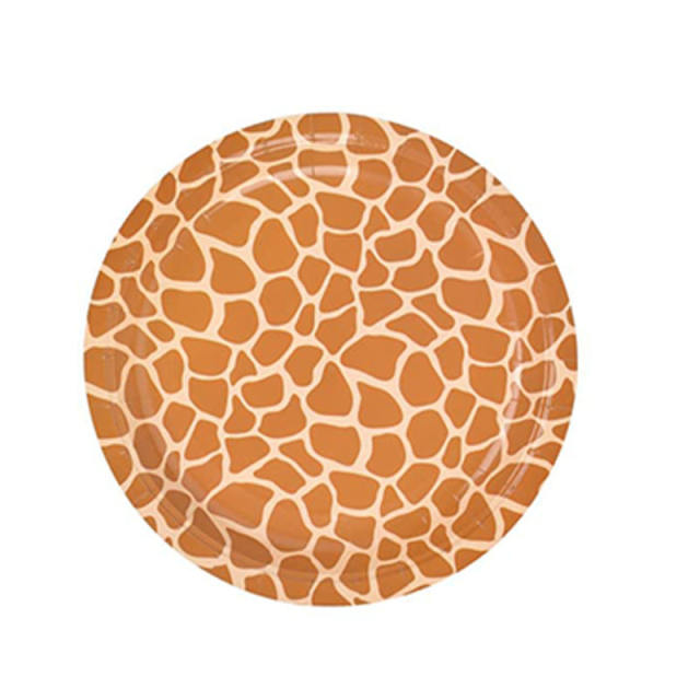 Safari party theme paper plates tissue