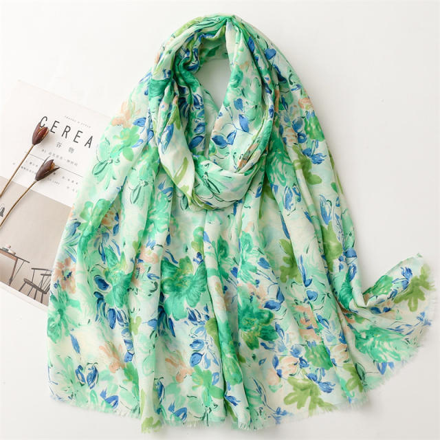 Sweet floral colorful summer women fashion scarf