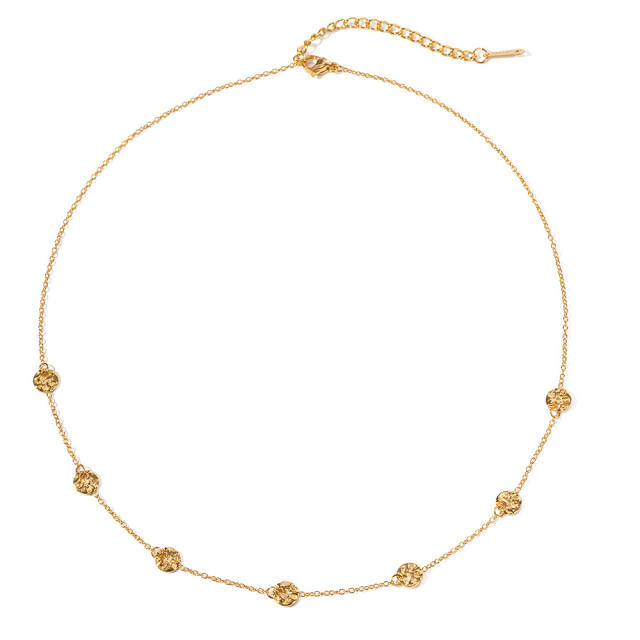 18K dainty stainless steel choker necklace