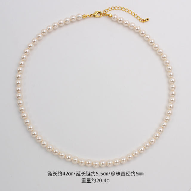 Elegant women pearl necklace gift