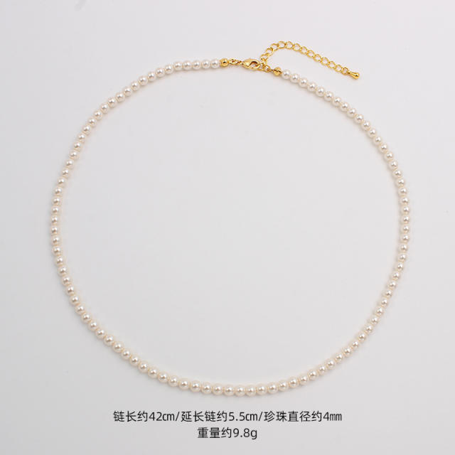 Elegant women pearl necklace gift