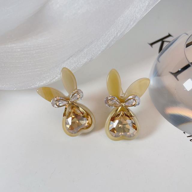Sweet rabbit cute women studs earrings