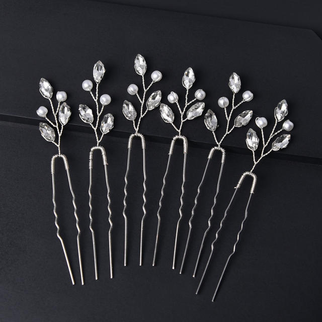 6pcs set popular bridal hair pins