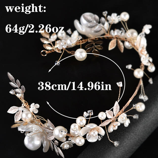 Korean fashion romantic flower wedding headband