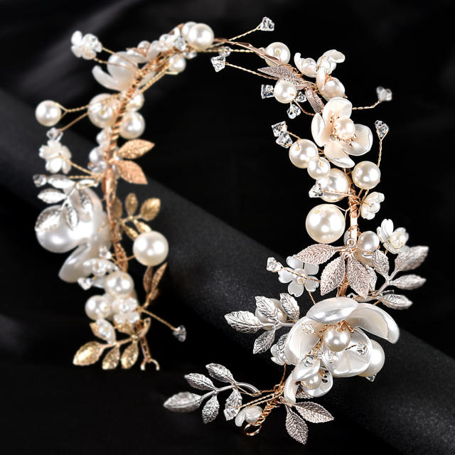 Korean fashion romantic flower wedding headband