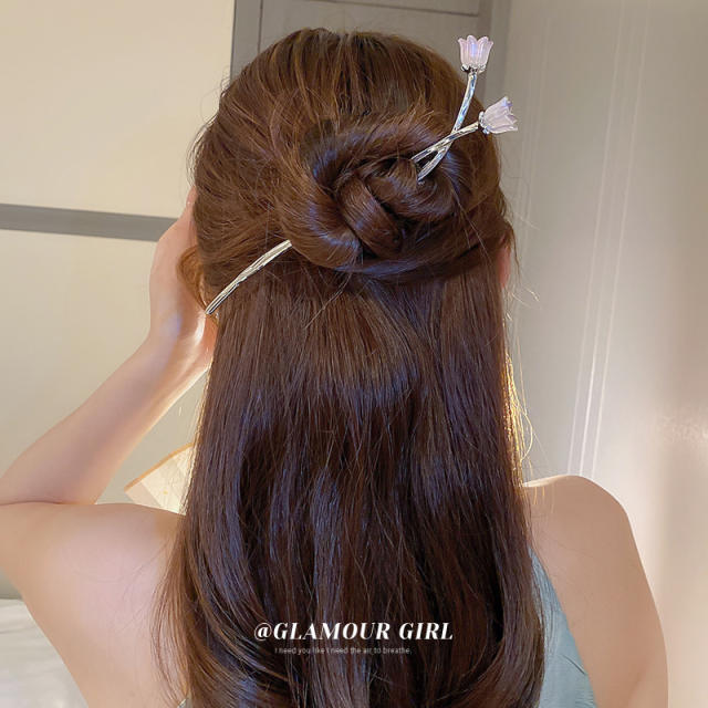 Chinse trend flower metal hair sticks hair chopsticks