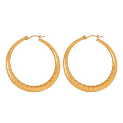 18K chunky different design stainless steel hoop earrings