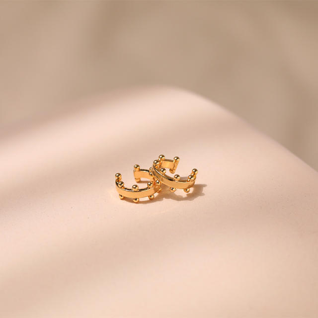 INS design easy match 18K gold plated copper ear cuff