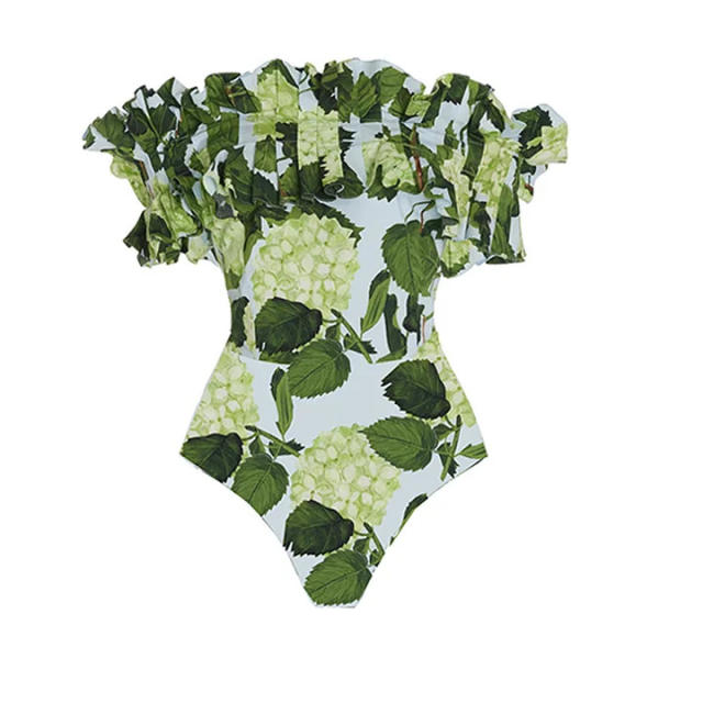 Summer ruffles swimsuit set for women