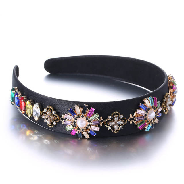 Baroque rhinestone statement vintage headband