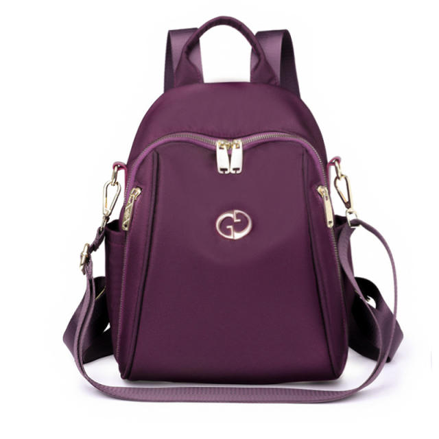 Fashionable color matching nylon backpack