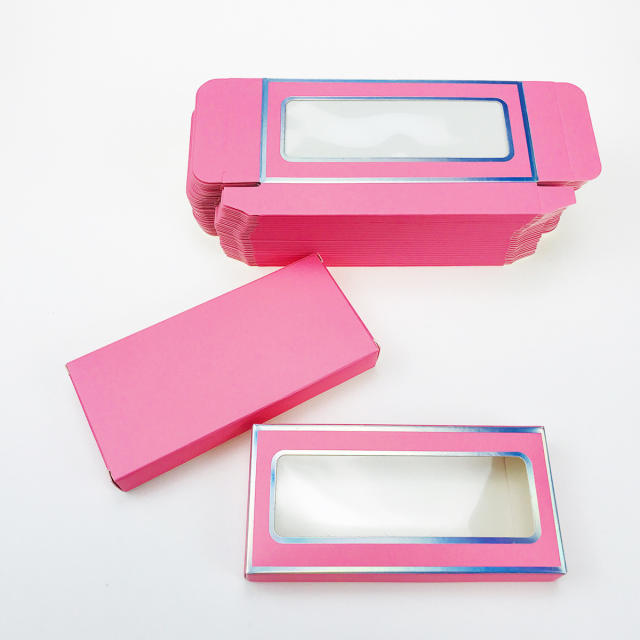 Colorful eyelashes foldable packing box