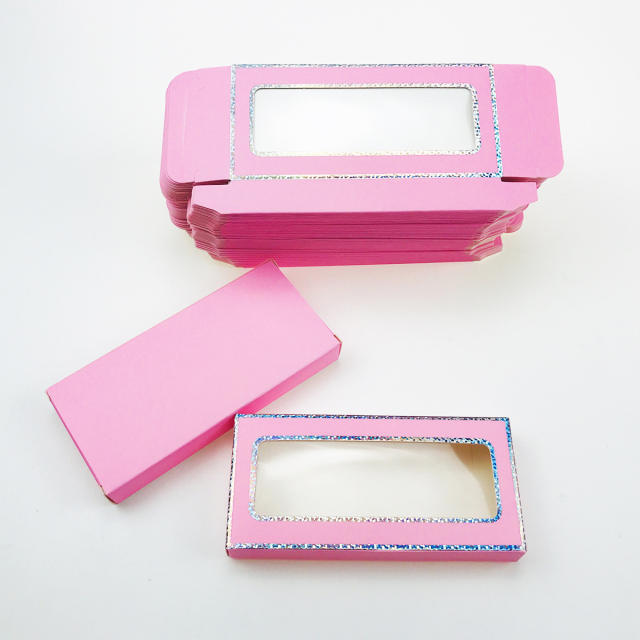 Colorful eyelashes foldable packing box