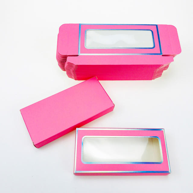 Colorful eyelashes foldable packing box