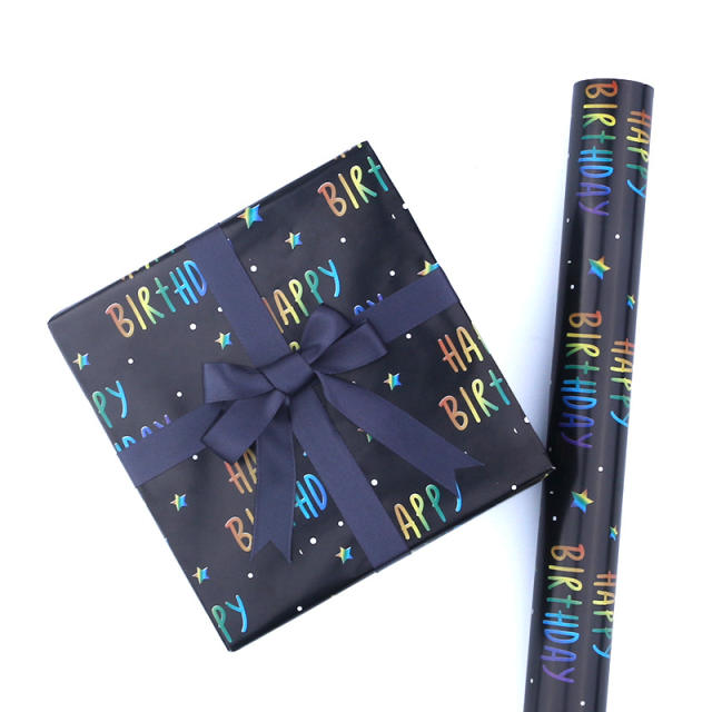 Happy birthday wrapping paper