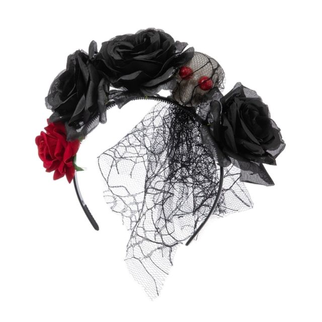 COS halloween day of death decoration flower headband