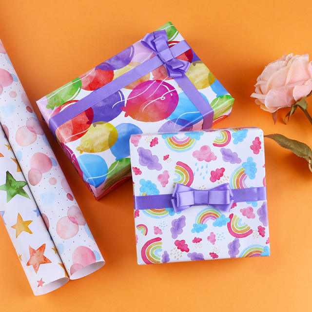 Cute pattern gift wrap paper