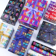 Happy birthday wrapping paper