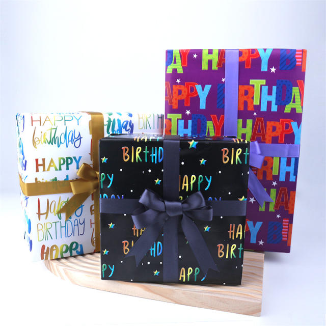 Happy birthday wrapping paper