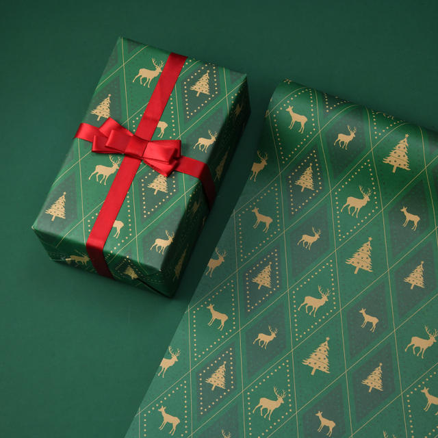 Christmas series kraft wrapping paper