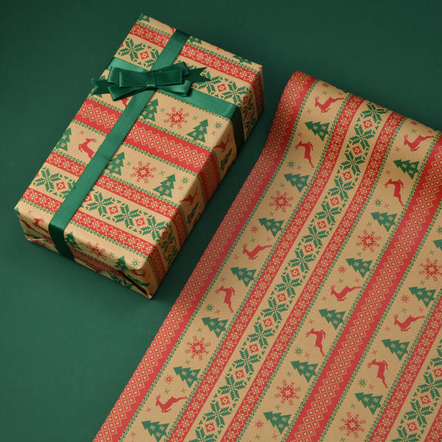 Christmas gift wrapping paper