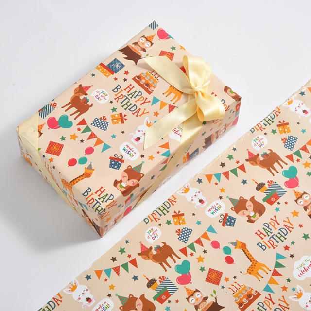 Cute cartoon pattern wrapping paper