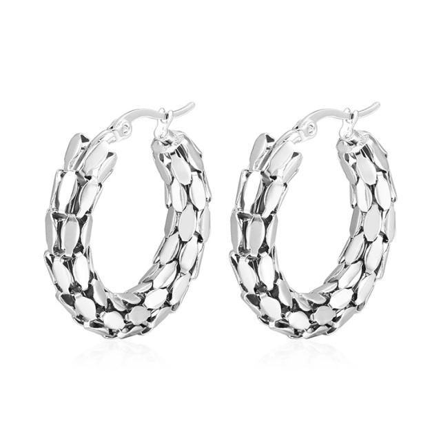 18KG stainless steel small hoop earrings huggie earrings