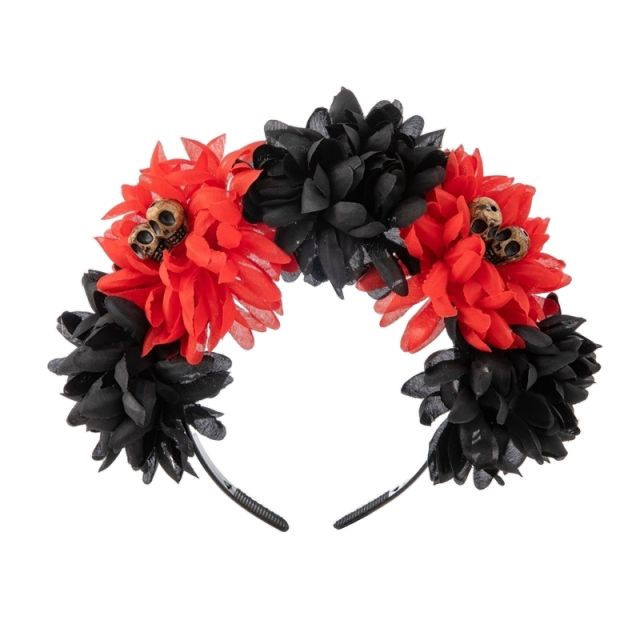 COS halloween day of death decoration flower headband