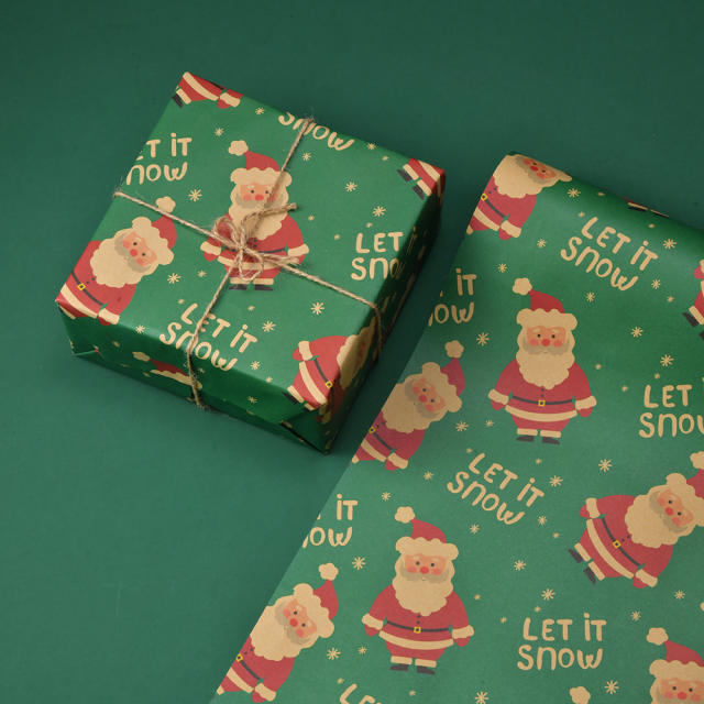 Christmas series kraft wrapping paper