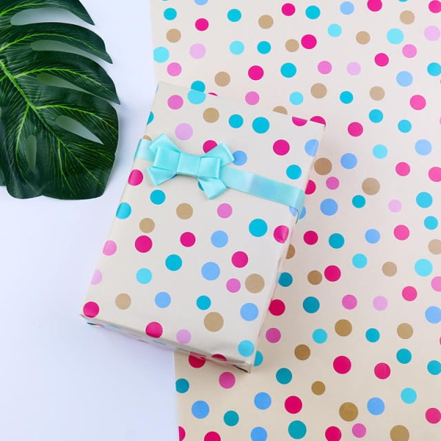 Colorful pattern gift wrapping paper