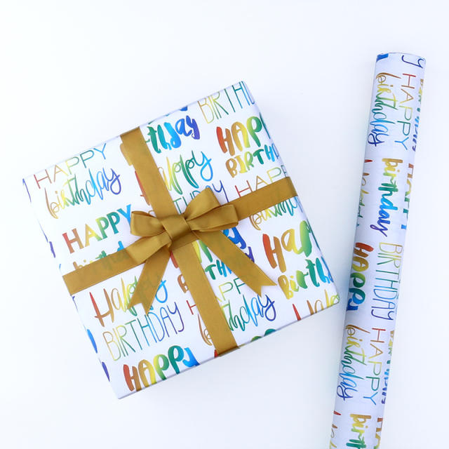 Happy birthday wrapping paper