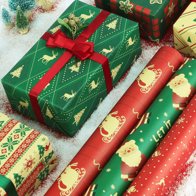 Christmas gift wrapping paper