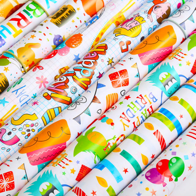 Cute cartoon pattern wrapping paper