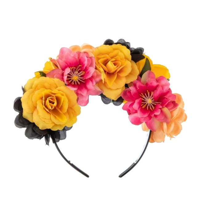 COS halloween day of death decoration flower headband