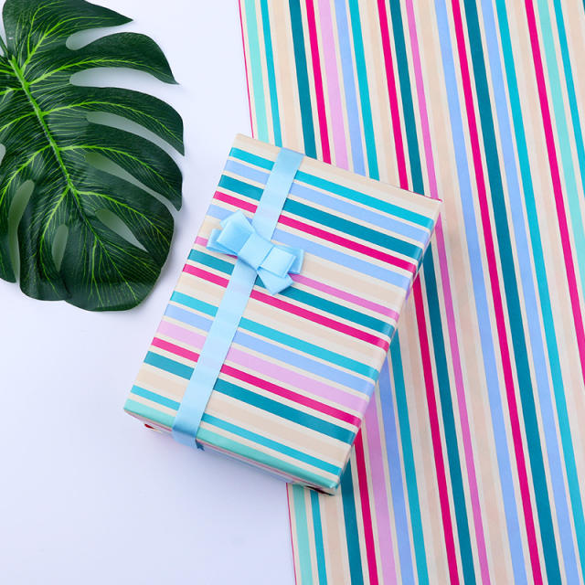 Colorful pattern gift wrapping paper