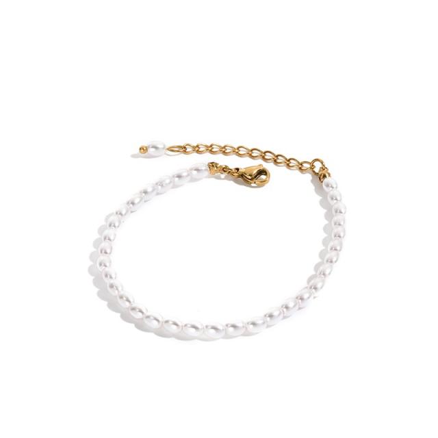 INS elegant pearl bead bracelet