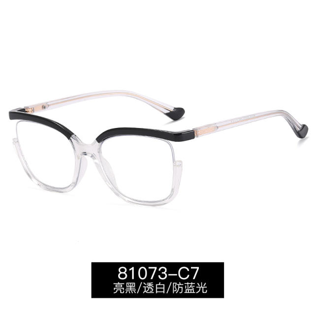 Summer colorful frame anti blue light reading glasses