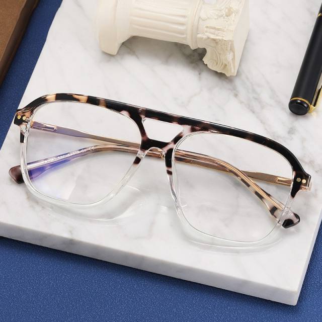 New design one piece anti blue light reading glasses for men