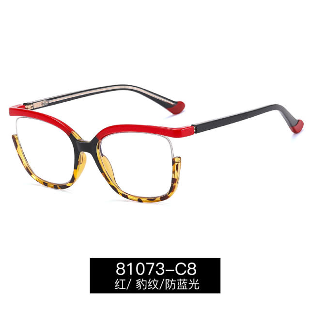 Summer colorful frame anti blue light reading glasses