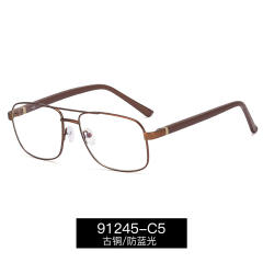 Occident fashion metal frame reading glasses for men