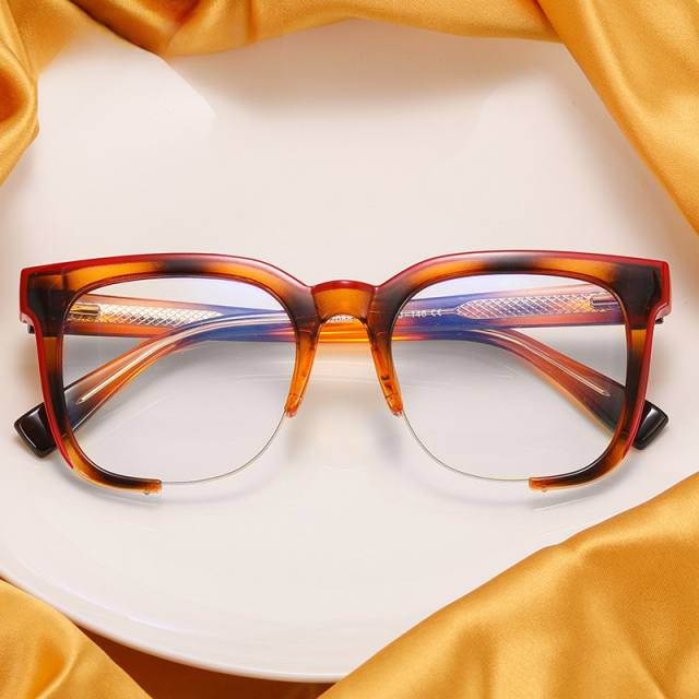 Vintage colorful anti blue light reading glasses