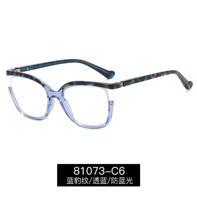 Summer colorful frame anti blue light reading glasses