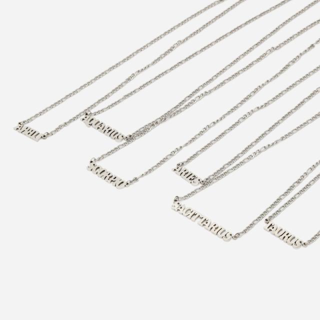 304 stainless steel zodiac series figaro chain necklace