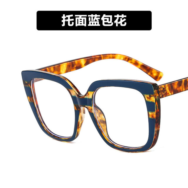 INS rainbow color frame women reading glasses sunglasses