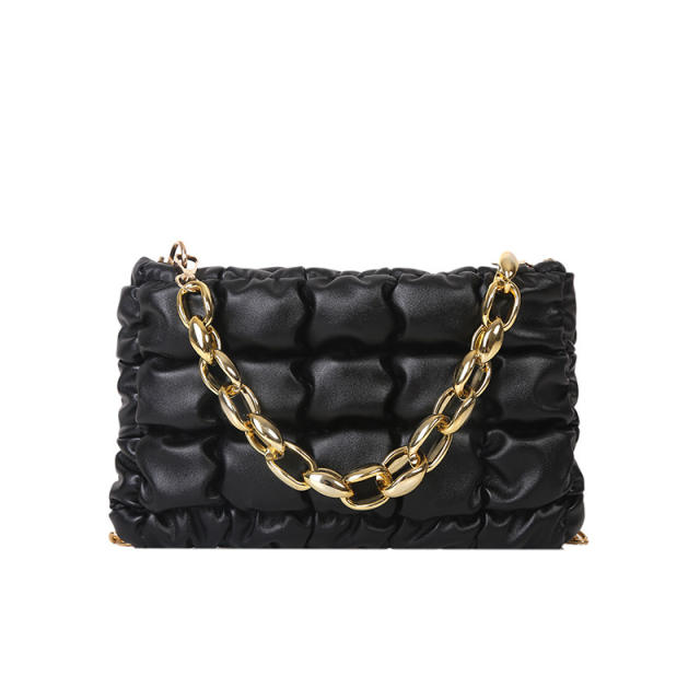 Colorful quilted classic small size women shoulder bag chain bag