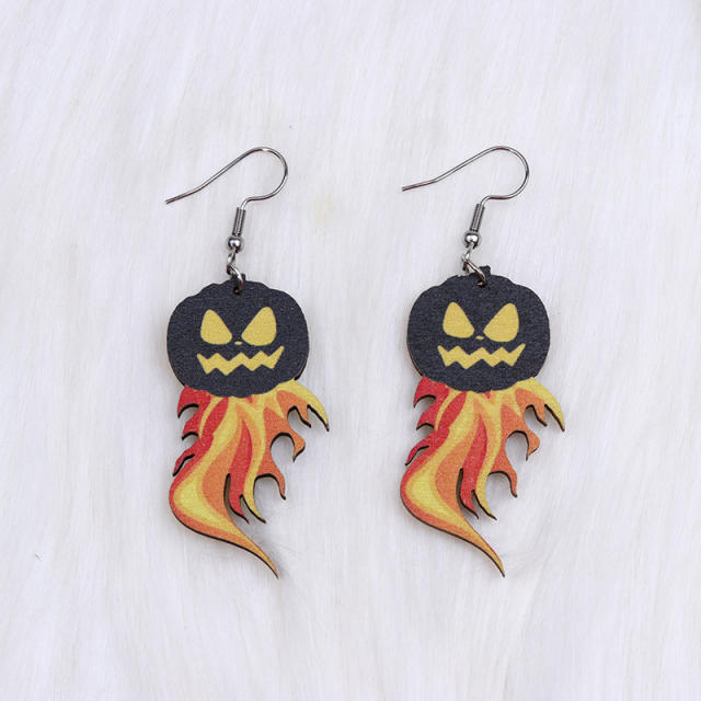 New design halloween skull bone bat earrings