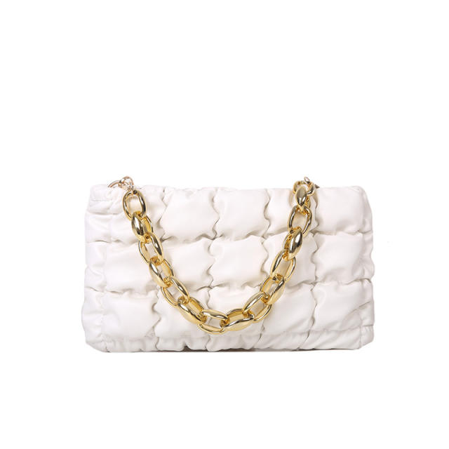Colorful quilted classic small size women shoulder bag chain bag